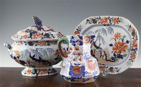 A group of English ironstone wares, first half 19th century,